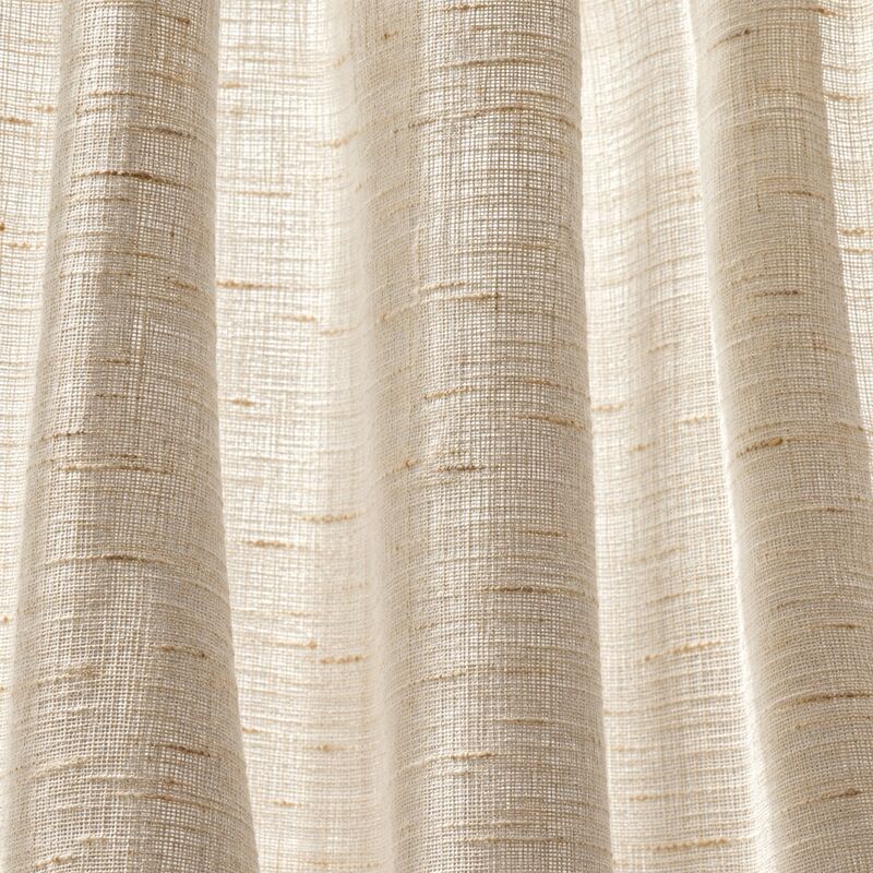 Linen sheer fabric swatch